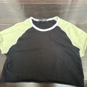 Brandy Melville Black and Gray Top